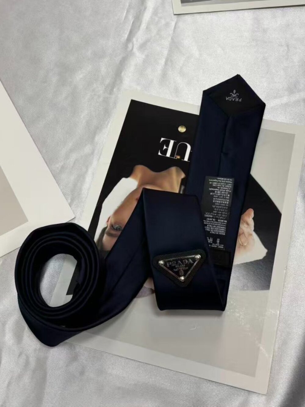 Brand new✨PRADA Blue Tie Unisex/Gift box included🎁 - Picture 3 of 4